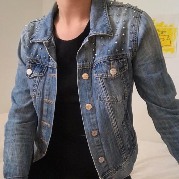 ARITZIA studded jean jacket - Picture 3 of 4